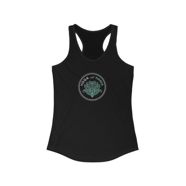 Yoga With Hania Black Women's Ideal Racerback Tank - Image 2